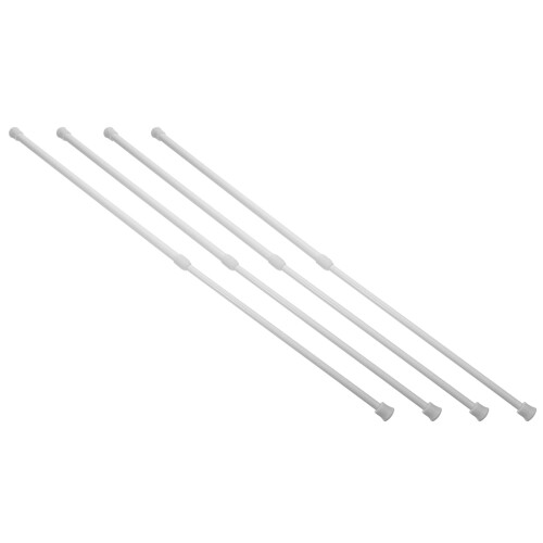 Hemoton4pcs Ράβδος ασφαλείας παραθύρου ρυθμιζόμενης ράβδου τάνυσης ράβδου ντουλαπιού 2
