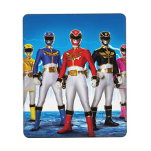 Alfombrilla de ratón Power Rangers con borde cosido, base de goma antideslizante, tela de licra lavable, compatible con ordenadores y portátiles.