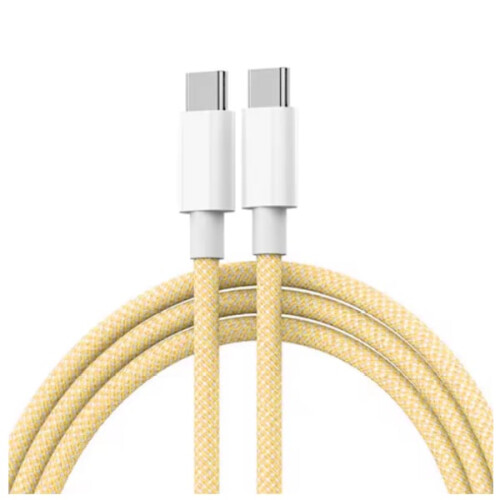 Καλώδιο γρήγορης φόρτισης USB Type C, πλεγμένο PD60W, 2 μέτρα, συμβατό με iPhone15, Android, Samsung,