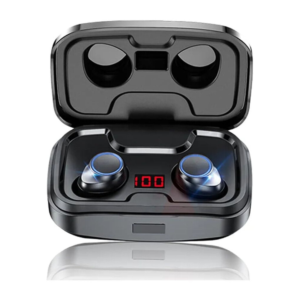 Cterwk Wireless Tooth Headset Stereo Headphone Waterproof Earbud Earphone With Microphone, Blue 9164030042223