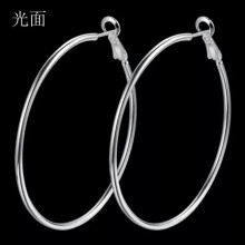 RSAMD Hot women925sterling sølv charms5-8CM Klassiske sirkelbøyle øredobber smykker-5CM