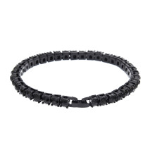 Mode Enkelt Række Rhinsten Indlagt Herrearmbånd Armbånd Fest Smykker Gave