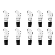 Confezione da 10 versatori aeratori per vino, tappi per bottiglie, decanter, versatori aeratori rapidi.