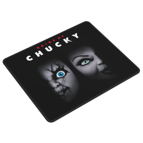 Mouse Pad Bride Of Chucky με ραμμένη άκρη, αντιολισθητική βάση από καουτσούκ, πλενόμενο 1