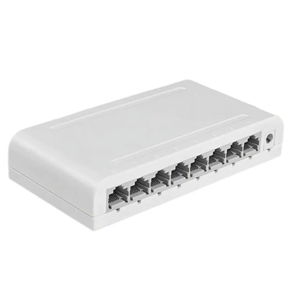8 Port Data Switch,Network Hub,Desktop Ethernet Splitter,Plug & Play Shielded Ports Fanless Quiet 9164030183452