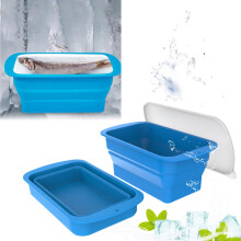 Forma de gelo extra grande de silicone Giyblacko, 3,6 kg, com tampa, reutilizável, para fazer cubos de gelo gigantes em coolers e banheiras de gelo,