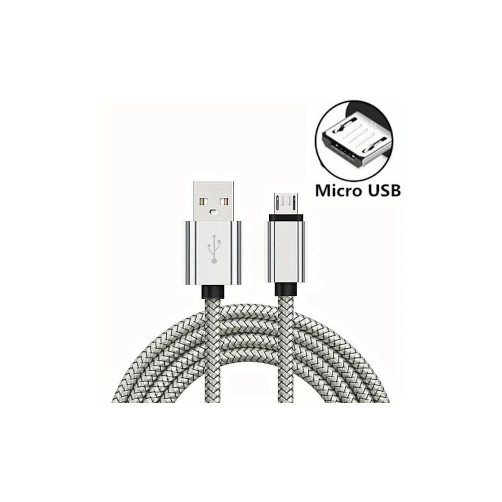 Usb A To Micro Cable 2M Fast Charging Cord Compatible With Samsung, Xiaomi, Android Devices, Ps4 Gamepad, Data Transfer - White 9164030183551