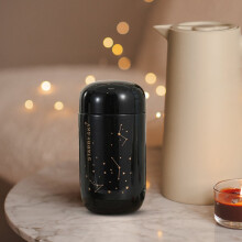 Luckky Mini Sternenhimmel Thermosflasche, 200 ml Edelstahl Vakuumisolierte Flasche Taschenflasche für Verliebte, Praktisch und umweltfreundlich