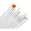 15 pinceaux blancs pour nail art 1