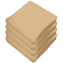 Jokapy Brauner Ersatzbezug für Sitzkissen von Gartenstühlen, 61 x 61 cm, 4er-Pack, nur Bezug