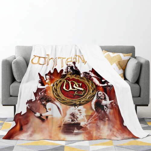 Κουβέρτες Whitesnake Throw, μαλακές κουβέρτες micro fleece, κουβέρτες φανέλας με print, ελαφριές, 1