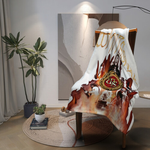 Κουβέρτες Whitesnake Throw, μαλακές κουβέρτες micro fleece, κουβέρτες φανέλας με print, ελαφριές, 2
