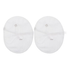 Reusable Underarm Sweat Pads for Women, Washable Armpit Protectors White 2 Pack for Workout
