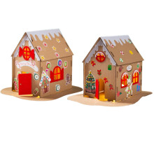 Raindrops2Christmas Lebkuchenhaus-Bastelsets mit LED-Beleuchtung
