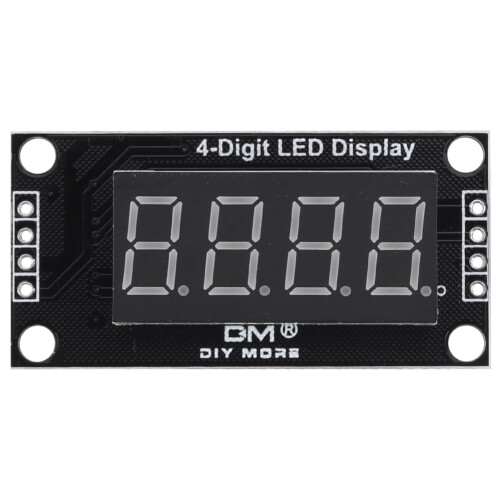 jixopn TM1637LED-displaymodule, 4-cijferige klokmodule, digitale LED-module (groen)