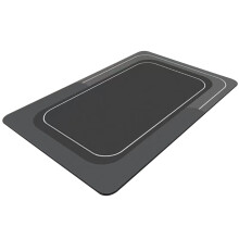 Anuirheih Badkamermat, Sneldrogende Vloermatten, Wasbare Antislip Badkamermatten, Douchemat voor Badkuip en Doucheruimte (Donkergrijs, 80 x 50 cm)