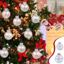 Jacenvly Weihnachtskugeln, bruchsichere Hängeornamente, passend für Weihnachtsbaumschmuck, Weihnachtsdekoration für Zuhause