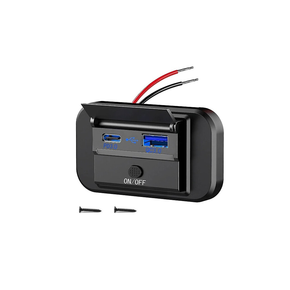 Dual Fast Charging Usb Qc3.0 And Pd3.0 Rv Usb Socket 12V Usb Charger Car Usb Port 12 Volt Usb Socket 9164030318717
