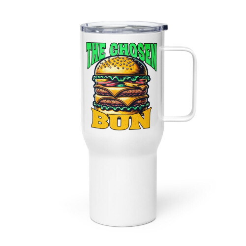 Αστεία κούπα ταξιδιού Hamburger Lover με λαβή, The Chosen Bun 2