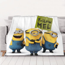Despicable Me Minions fleece deken, superzacht en knus, geschikt voor mannen, vrouwen, ouderen en kinderen. Kenmerken: superzacht, 102 x 76 cm.