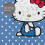 Hello Kitty Αδιάβροχες πλενόμενες υφασμάτινες κουρτίνες μπάνιου με 12 γάντζους, 72" Π x 72" 6