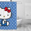 Hello Kitty Αδιάβροχες πλενόμενες υφασμάτινες κουρτίνες μπάνιου με 12 γάντζους, 72" Π x 72" 8