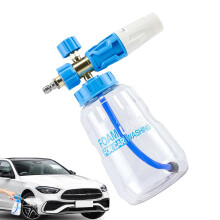 Car Wash Foam Sprayer 1L with Adjustable Foam Lance and Quick Connect for Garden and Vehicle Cleaning