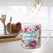 FloHua Muttertagsgeschenke im Angebot: Keramik-Kaffeebecher mit Muttertagsmotiv, Teetasse, Geburtstagsgeschenk für Frauen