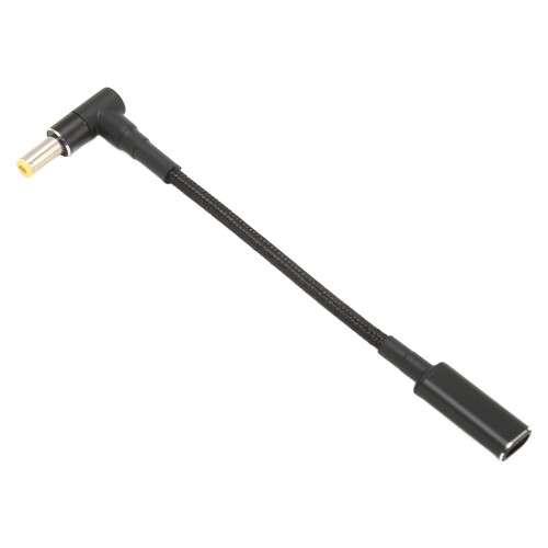 Μετατροπείς βυσμάτων, προσαρμογέας USB C σε DC 5.5x2.5mm από νάιλον, πλεκτό, προσαρμογέας