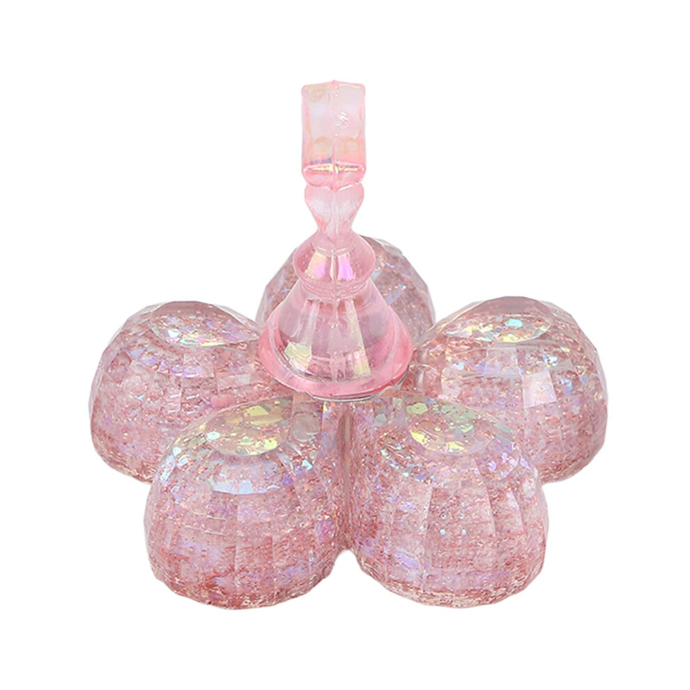 Magnetic Nail Practice Stand with Clear Aurora Base, Detachable Display for Salon and Home