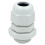 Eease 10pcs *1.5 Plastic Cable Gland with Locknut (White) 2