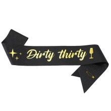 XIUH Home Decoration Elastische stoffen riem met gouden ionenlint, etiquette riem, zwarte schouderriem met hot stamping, verjaardagsriem,
