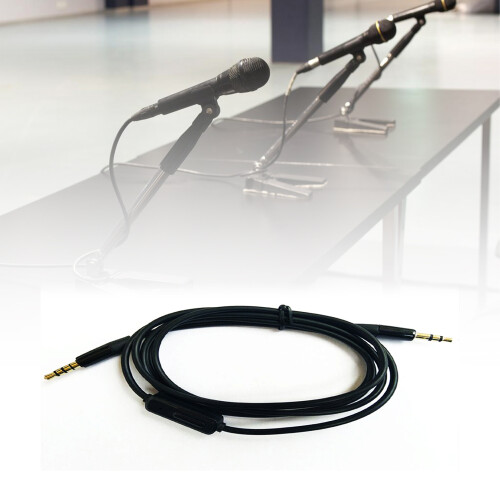 SUSUchens Καλώδιο στερεοφωνικού ήχου HiFi 3.5mm Jack αρσενικό σε αρσενικό AUX για ηχείο, μαύρο 2