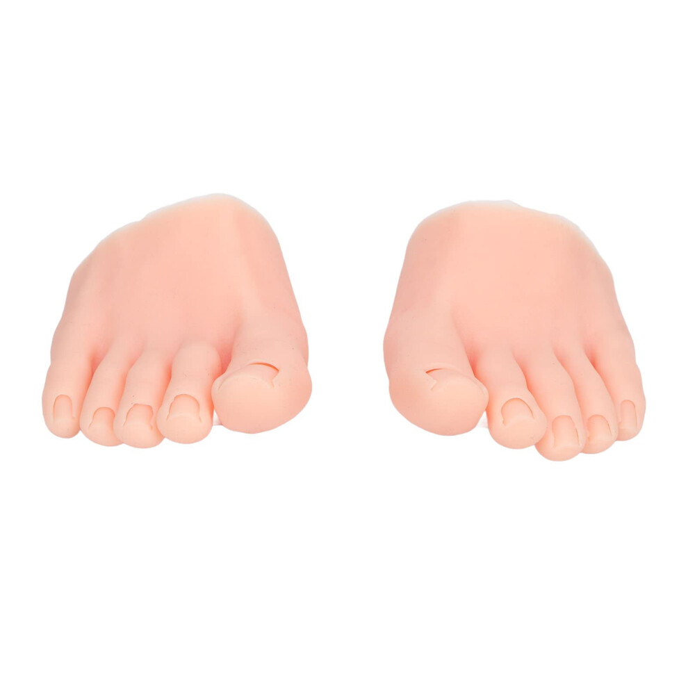 Practice Foot Model with Realistic Skin Texture for Nail Art and Tattoo Training, Light Skin Half Foot