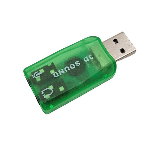 Κάρτα ήχου USB Εξωτερική κάρτα ήχου USB σε 3.5Mm στερεοφωνικό προσαρμογέα ήχου για Windows