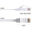 Καλώδιο Ethernet Cat675FT λευκό, BUSOHE Cat-6Flat RJ45 Υπολογιστής Internet LAN Δίκτυο Ethernet Patch Cable Cable - 75 3