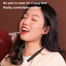 AURORA TRADE1 Set Nekband Oortelefoon met Kaartafspeelfunctie, Intelligente Ruisonderdrukking, TPE Sport Anti-zweet Headset voor Fitness en Wandelen