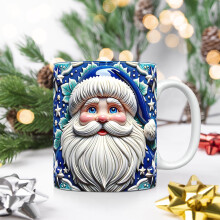 Weihnachtsmann-Keramikbecher, Weihnachtswasserbecher, Weihnachtstassen