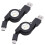 2 câbles de charge rétractables USB Type-C USB 3.1, noir 1