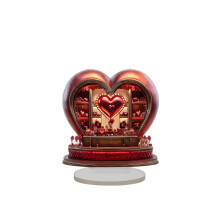 Valentijnsdag Rode Love2D Platte Tafeldecoraties