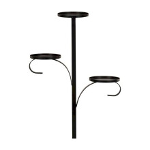Clearance! Zainafacai Black Triple Tree Topper, 3-Tier Candle Holder Candelabra, compatible with Christmas Tree Decor, Unique Light Up Kitchen Topper