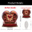 Valentijnsdag Rode Love2D Platte Tafeldecoraties 3