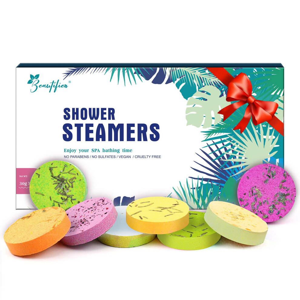 Lavender Shower Steamers Aromatherapy Gift Set, 8 Pack Eucalyptus Menthol And Citrus Shower Bombs For Stress Relief