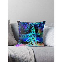 Blacklight - Juletræ Snelys Pudebetræk Pudebetræk Sofa 16x16 tommer To Sider