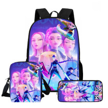 Zaino K-Pop Demon Hunter, borsa a tracolla, borsa per il pranzo, astuccio, zaino scolastico 3PKKH0016