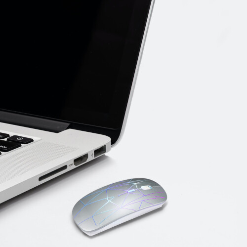 Mouse sem fio para jogos com DPI ajustável e iluminação RGB. 2