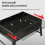 Πτυσσόμενη ψησταριά BBQ Gnobogi 35x27x20cm, με παχύρρευστη αντικολλητική σχάρα, για 5