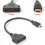 Prettyui HDMI Port One Pull Two Conversion Line Adapter 1080P Czarny 4