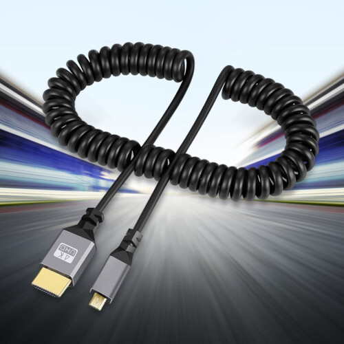 jixopn Αρσενικό σε Αρσενικό Καλώδιο Ελατηρίου Plug and Play Σπειροειδές Καλώδιο 2