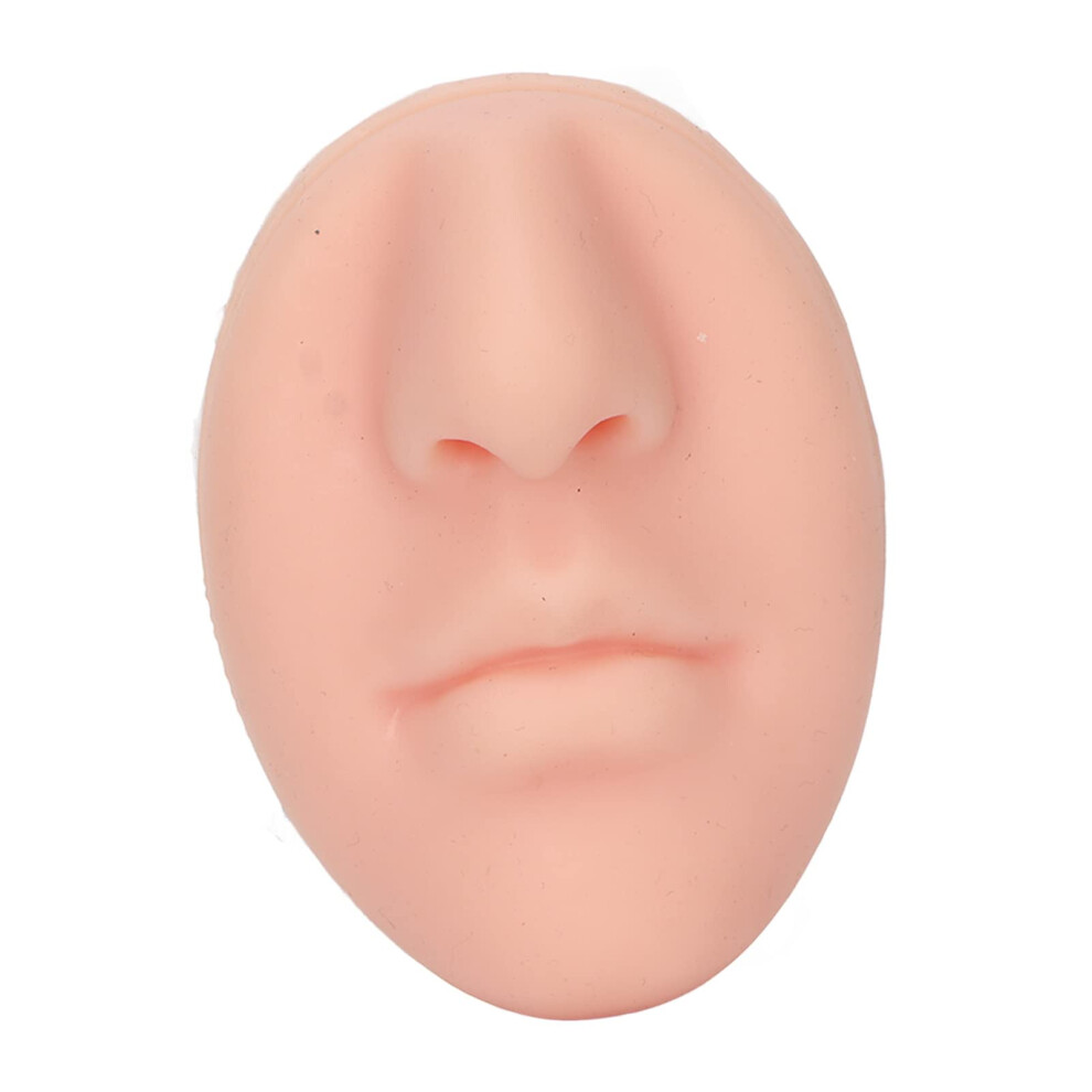 Light Nose Piercing Practice Model With Realistic Feel, Reusable Silicone Training Tool For Beginners, Skin